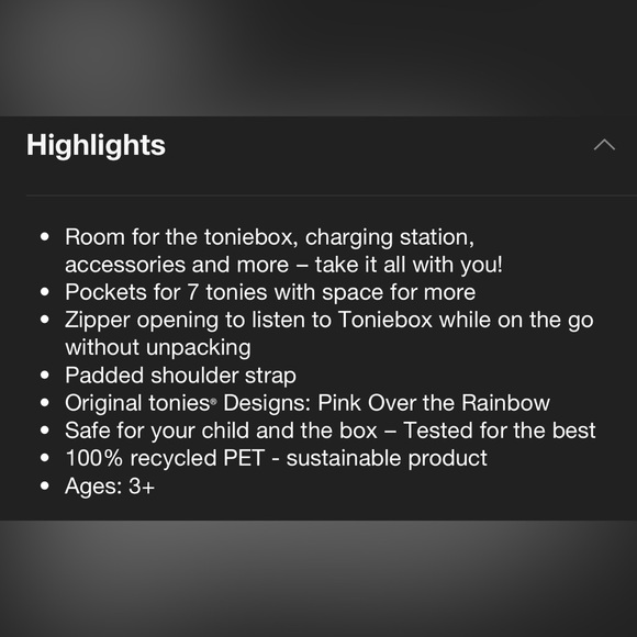 Tonies Carry Bag - Pink NWT - Picture 5 of 7